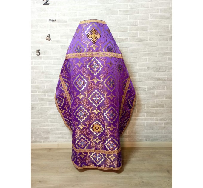 Slavic style vestments in brocade - Priest vestments - Clothes for priests - Liturgical vestments - Liturgical garments