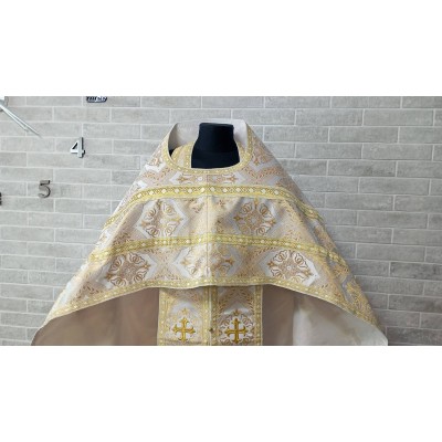 Slavic style vestments in Chalcedon brocade - Priest vestments - Clothes for priests - Liturgical vestments - Liturgical garments