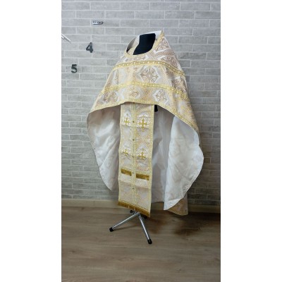 Slavic style vestments in Chalcedon brocade - Priest vestments - Clothes for priests - Liturgical vestments - Liturgical garments