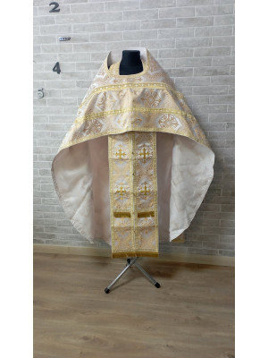 Slavic style vestments in Chalcedon brocade - Priest vestments - Clothes for priests - Liturgical vestments - Liturgical garments