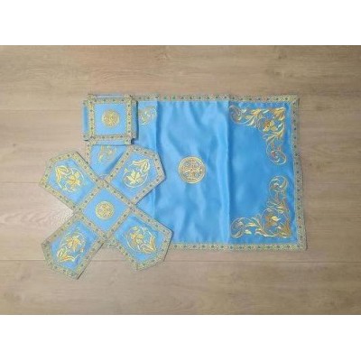 Elegant Embroidered Chalice Covers in gabardine/ satin / velvet - Aer, chalice