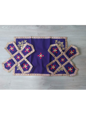 Chalice Covers with machine embroidery in gabardine/ satin / velvet