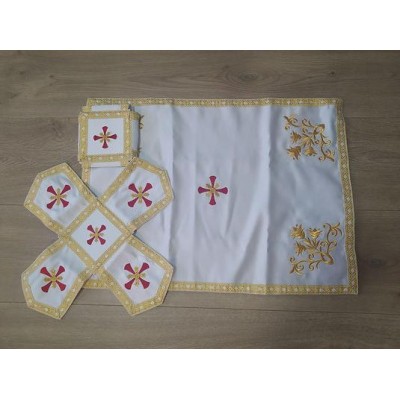 Chalice Covers with machine embroidery in gabardine/ satin / velvet