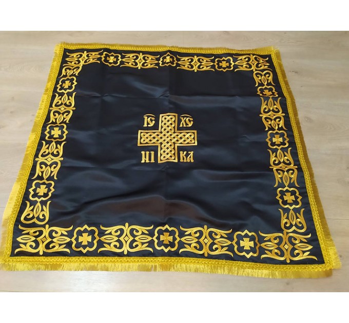 Embroidered Gospel Cover In atlas / velvet - Gospel Vestment - Gospel Cape