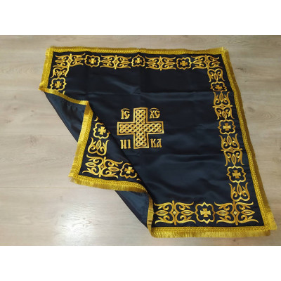 Embroidered Gospel Cover In atlas / velvet - Gospel Vestment - Gospel Cape