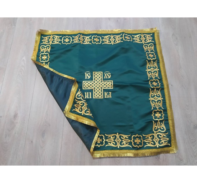 Embroidered Gospel Cover In atlas / velvet - Gospel Vestment - Gospel Cape