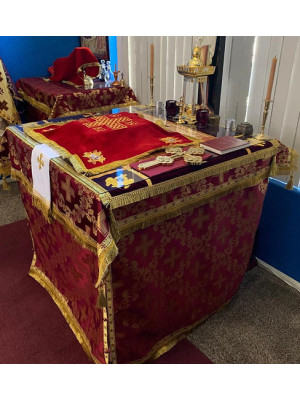 Altar cover - Covers for the altar table - Vestment on the altar - Prothesis cover
