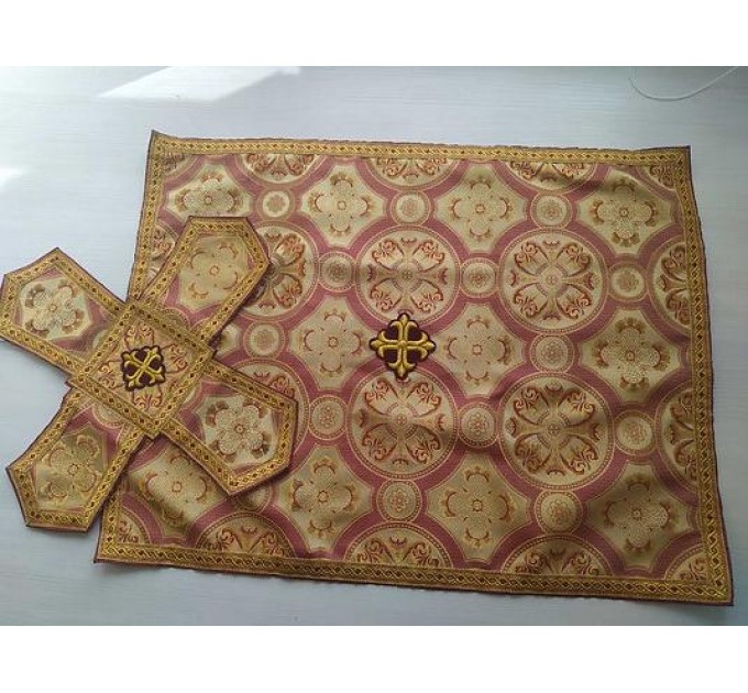 Orthodox Chalice Covers from brocade - Aer and chalice veils set