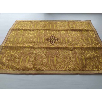 Orthodox Chalice Covers from brocade - Aer and chalice veils set with angels