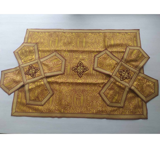 Orthodox Chalice Covers on angels brocade