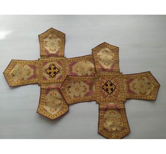 Orthodox Chalice Covers from brocade - Aer and chalice veils set