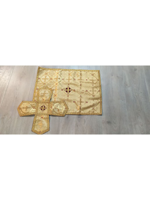 Orthodox Chalice Covers from greek brocade - Aer and chalice veil set altar