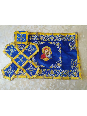 Embroidered Orthodox Chalice Covers - Aer and chalice veil set - Gift idea