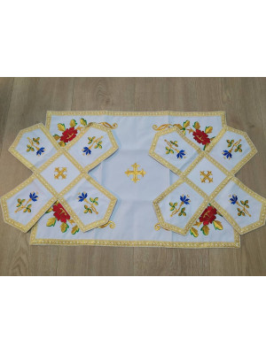 Orthodox Embroidered Chalice Covers from greek brocade - Aer, chalice veil set