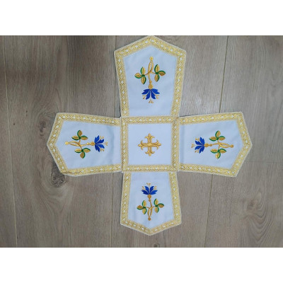 Orthodox Embroidered Chalice Covers from greek brocade - Aer, chalice veil set