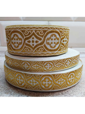 Pavlovsky Church galoon 2,5cm (1") 3,8 cm (1,5") 5 cm (2") - Church galoon - Liturgical Galloon trim - ribbon