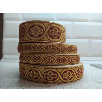 Church galloon 2cm (0,79") 3 cm (1,18") 5 cm (2") - Church galloon - Liturgical Galloon trim - ribbon