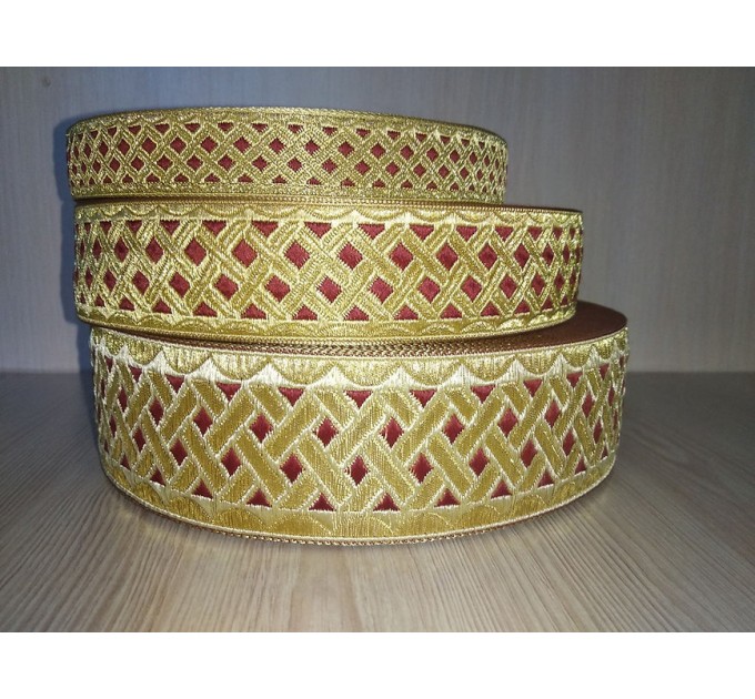 Church galoon 2,5 cm (1") 4 cm (1,5") 5,5 cm (2,1") - Church galoon - Liturgical Galloon trim - ribbon