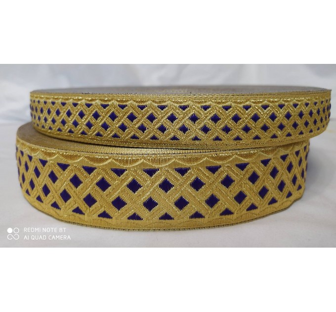 Church galoon 2,5 cm (1") 4 cm (1,5") 5,5 cm (2,1") - Church galoon - Liturgical Galloon trim - ribbon