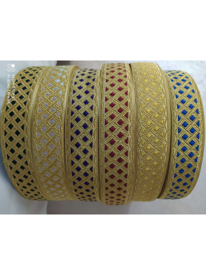 Church galoon 2,5 cm (1") 4 cm (1,5") 5,5 cm (2,1") - Church galoon - Liturgical Galloon trim - ribbon