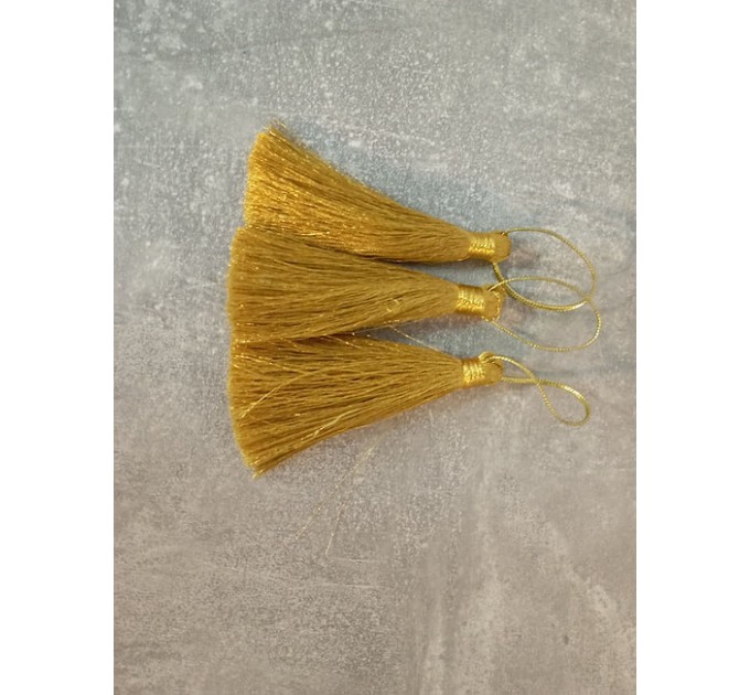 Gold & Silver High Quality Lurex Tassels - Church Tassels 3,5" (9cm)