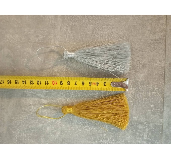 Gold & Silver High Quality Lurex Tassels - Church Tassels 3,5" (9cm)