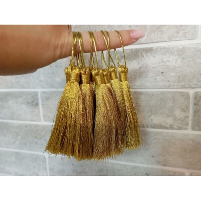 Gold & Silver High Quality Lurex Tassels - Church Tassels 3,5" (9cm)