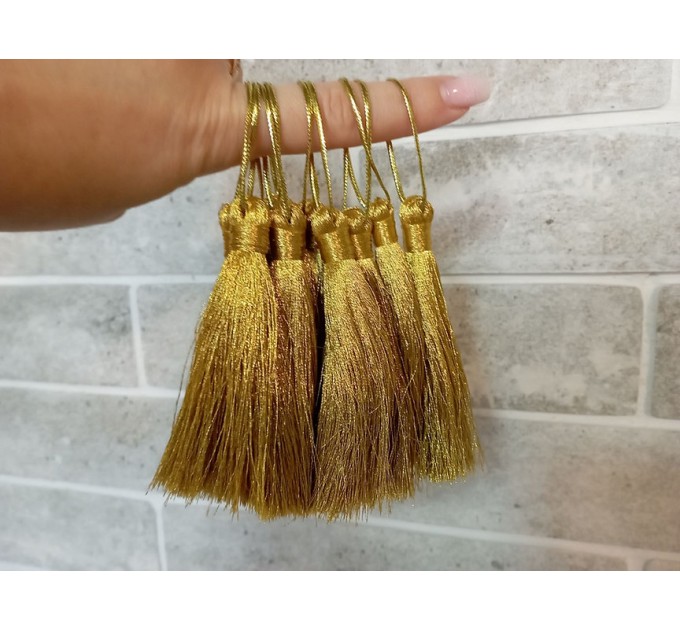 Gold & Silver High Quality Lurex Tassels - Church Tassels 3,5" (9cm)