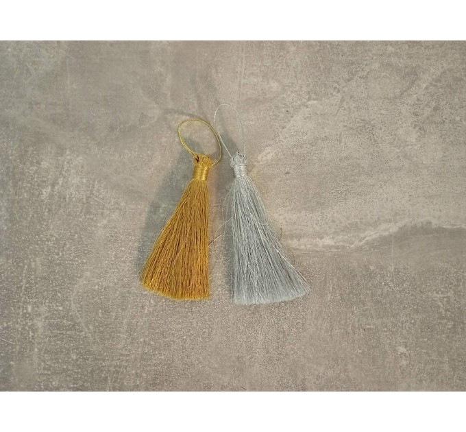 Gold & Silver High Quality Lurex Tassels - Church Tassels 3,5" (9cm)