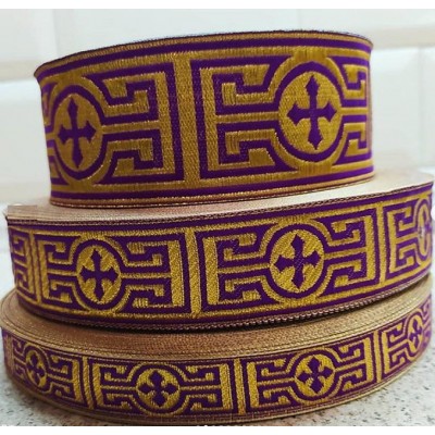 Greek Church galloon 2cm (0,79") 3 cm (1,18") 5 cm (2") - Church galloon - Liturgical Galloon trim - ribbon