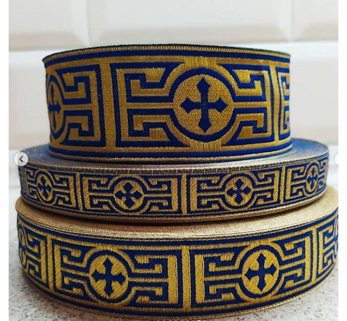 Greek Church galloon 2cm (0,79") 3 cm (1,18") 5 cm (2") - Church galloon - Liturgical Galloon trim - ribbon