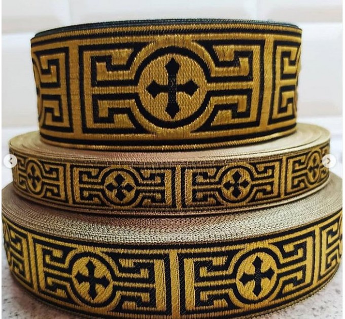 Greek Church galloon 2cm (0,79") 3 cm (1,18") 5 cm (2") - Church galloon - Liturgical Galloon trim - ribbon