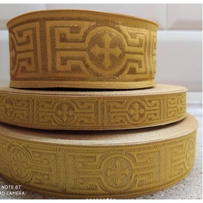 Greek Church galloon 2cm (0,79") 3 cm (1,18") 5 cm (2") - Church galloon - Liturgical Galloon trim - ribbon