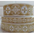 Athos Church galoon 2.5cm (0,98") 3.8 cm (1,49") 5 cm (2") - Church galoon trim