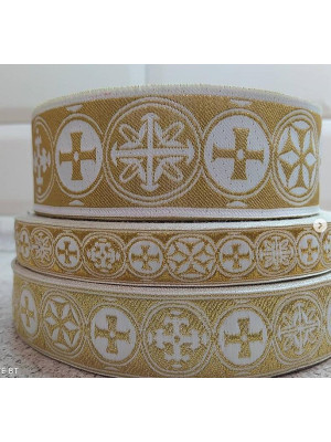 Athos Church galoon 2.5cm (0,98") 3.8 cm (1,49") 5 cm (2") - Church galoon trim