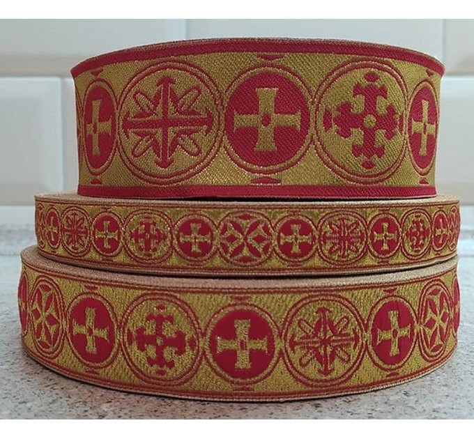 Athos Church galoon 2.5cm (0,98") 3.8 cm (1,49") 5 cm (2") - Church galoon trim