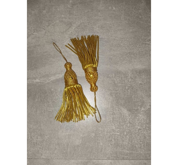 Gold Bullion Tassels for church Vestments - Decoration - Metal 11 см 4,5 inches