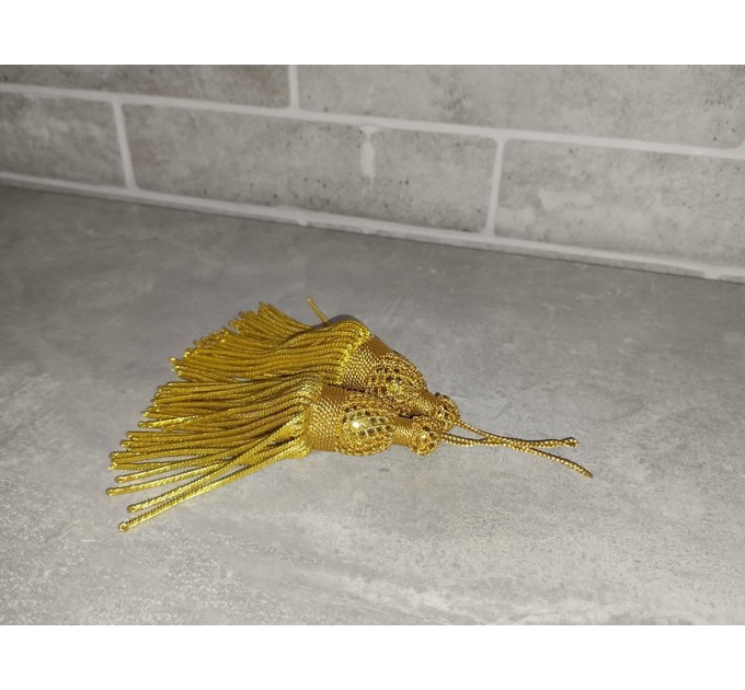 Gold Bullion Tassels for church Vestments - Decoration - Metal 11 см 4,5 inches