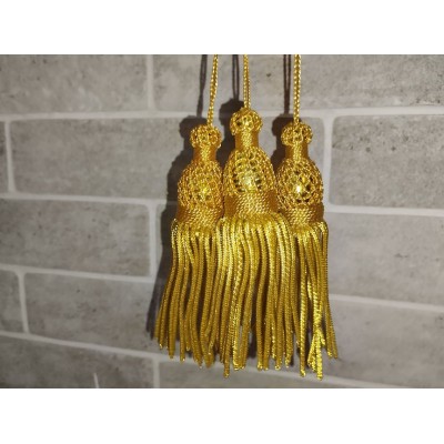 Gold Bullion Tassels for church Vestments - Decoration - Metal 11 см 4,5 inches