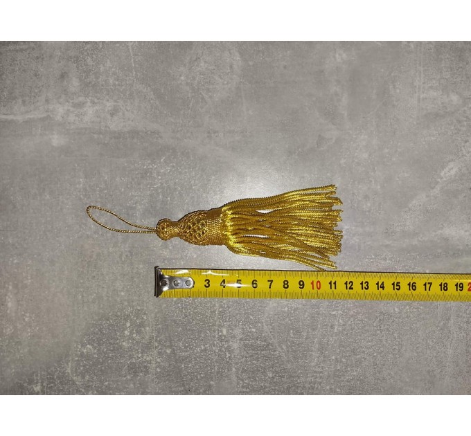 Gold Bullion Tassels for church Vestments - Decoration - Metal 11 см 4,5 inches