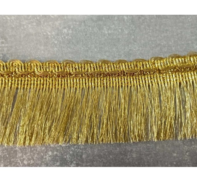 Gold Fringe 2" (5 cm) - Fringe with tassels - Decorative church fringe