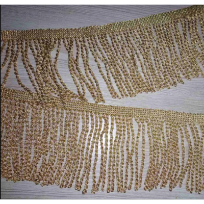 Gold Fringe 2" (5 cm) and 3,5" (10 cm) width - Silver Fringe 2" (5 cm)