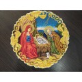 Icon of the Nativity - Liturgical embroidered vestment appliques - Round icon