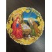 Icon of the Nativity - Liturgical embroidered vestment appliques - Round icon