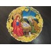 Icon of the Nativity - Liturgical embroidered vestment appliques - Round icon