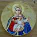 Application of the Blessed Virgin - Liturgical embroidered vestment appliques