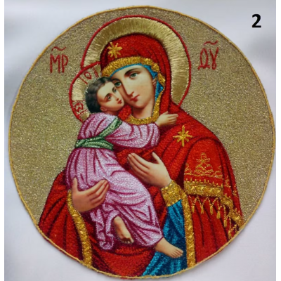 Application of the Blessed Virgin - Liturgical embroidered vestment appliques