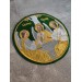 Liturgical embroidered vestment applique Trinity - Round icon patch