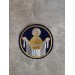 Liturgical embroidered vestment applique Virgin Orans- Round icon patch- Machine embroidery