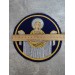 Liturgical embroidered vestment applique Virgin Orans- Round icon patch- Machine embroidery